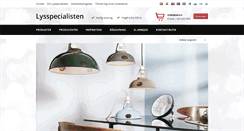 Desktop Screenshot of lysspecialisten.dk